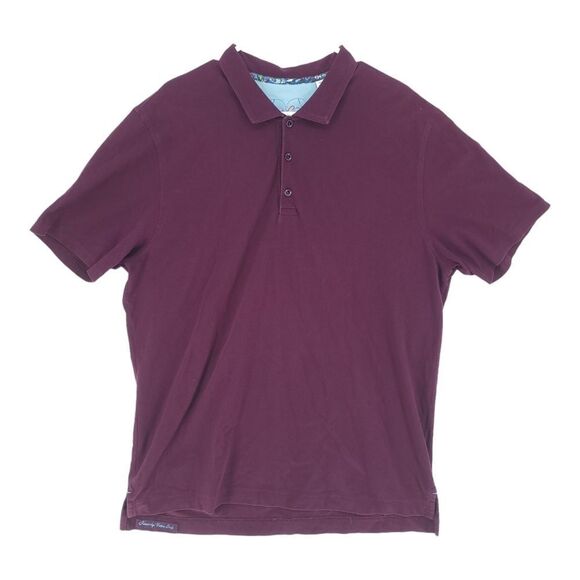 Robert Graham Plum Purple Polo Shirt - Men's XXL - Picture 1 of 10
